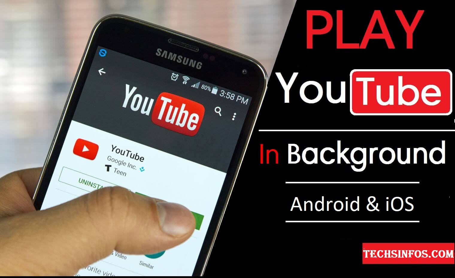 How To Play YouTube Videos In The Background For Free (Without Additional  App) - TECHS INFOS